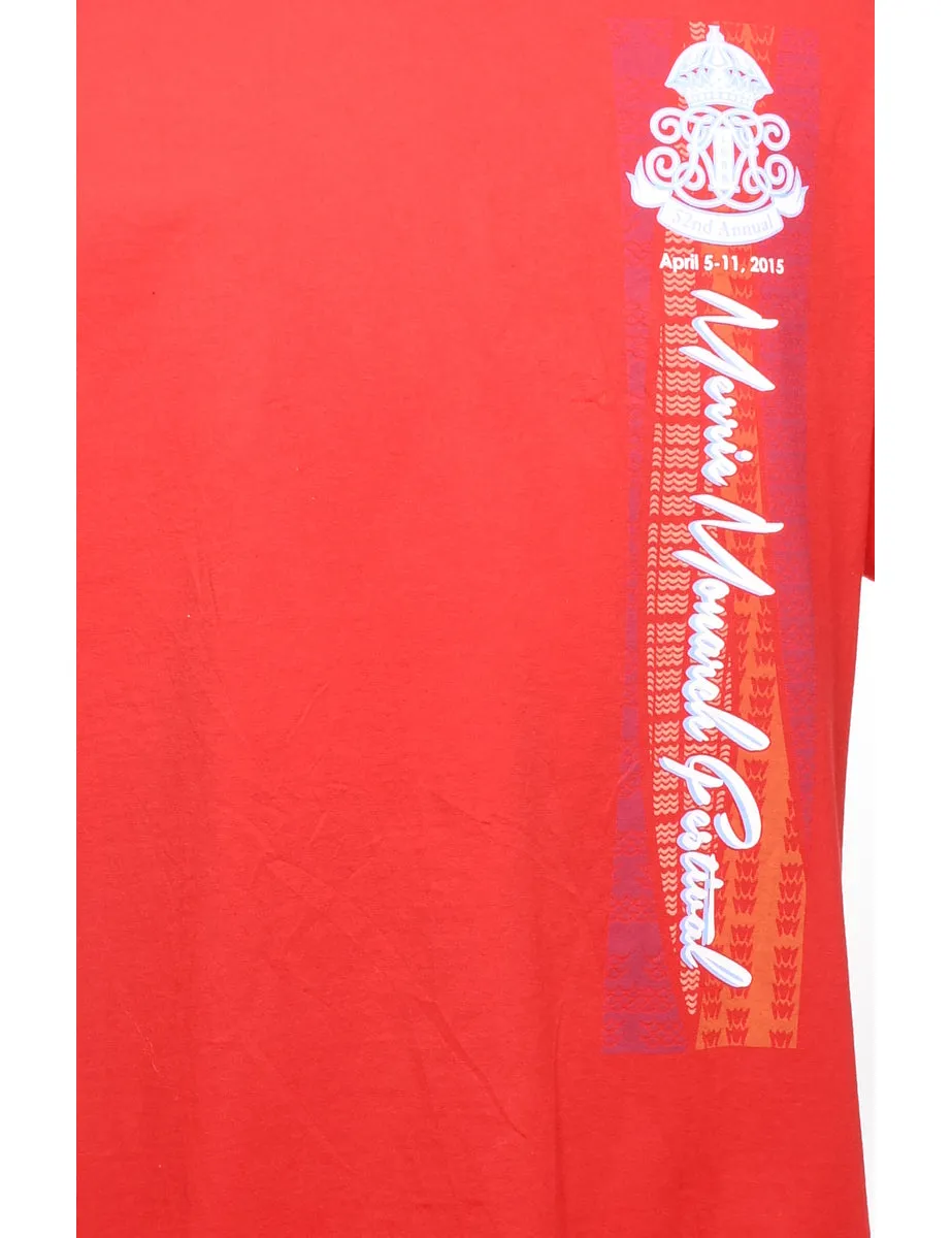 2000s Merrie Monarch Festival Printed T-shirt - XL