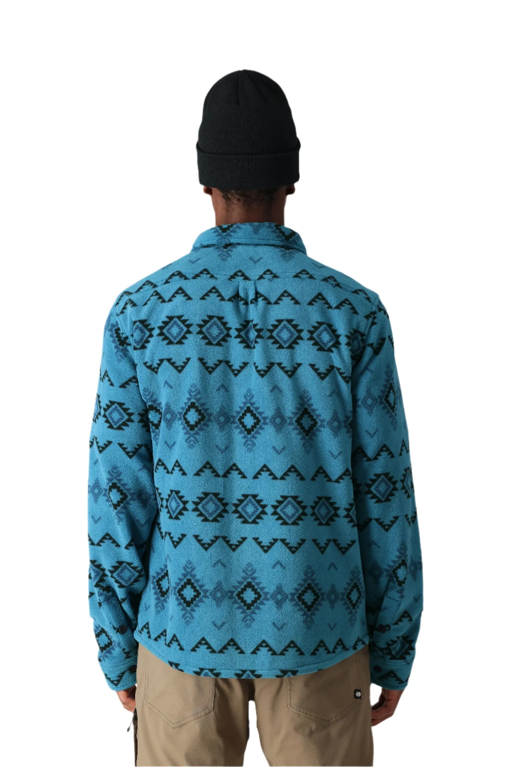 686 Enterprises Sierra Fleece Flannel - MOROCCAN BLUE SOUTHWEST