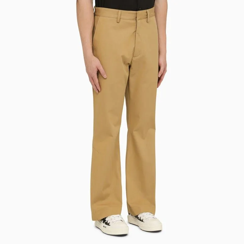 AMIRI Men's Brown Cotton Trousers for SS24