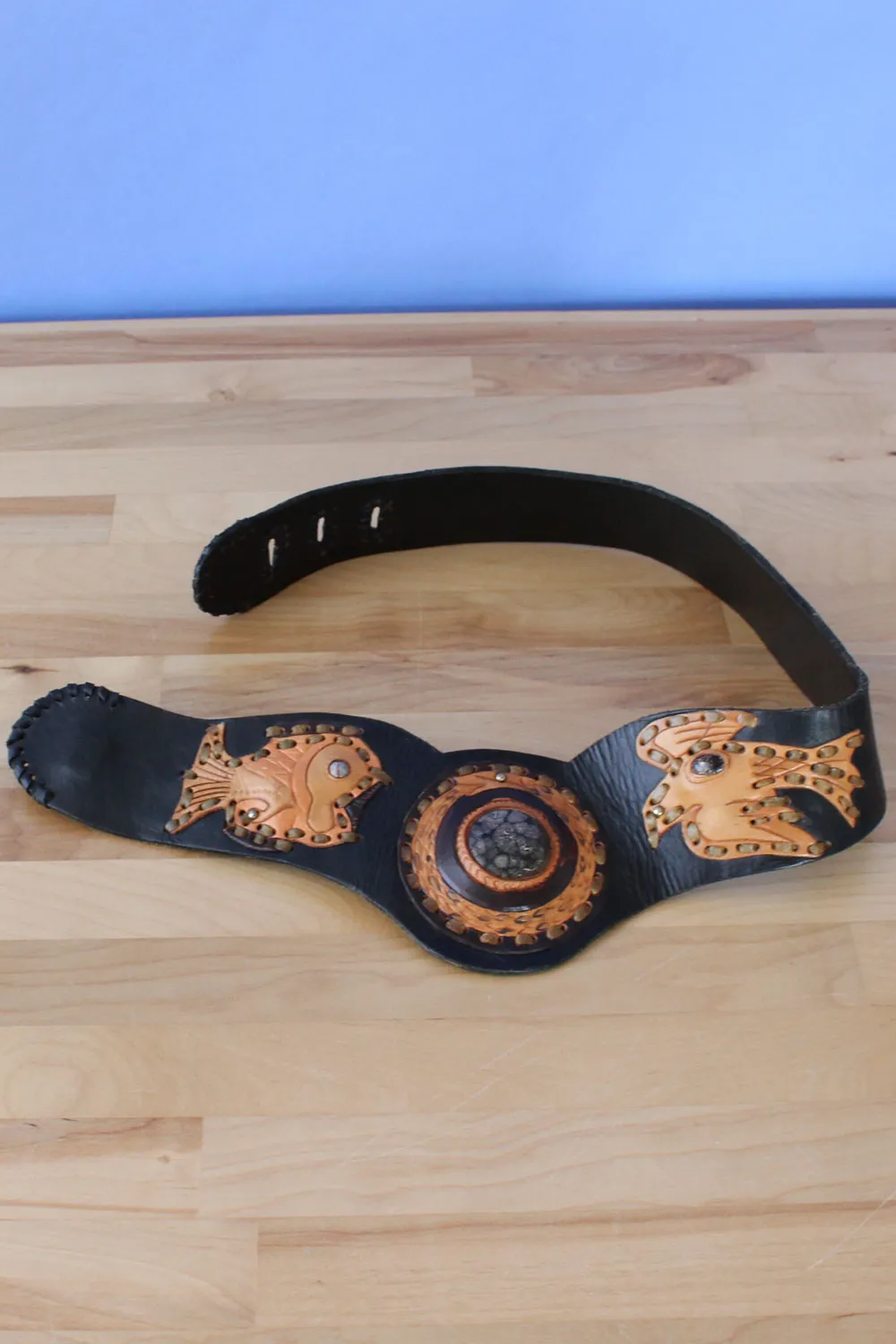 Artisanal Leather Statement Belt