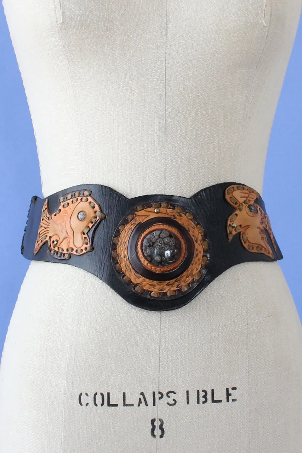 Artisanal Leather Statement Belt