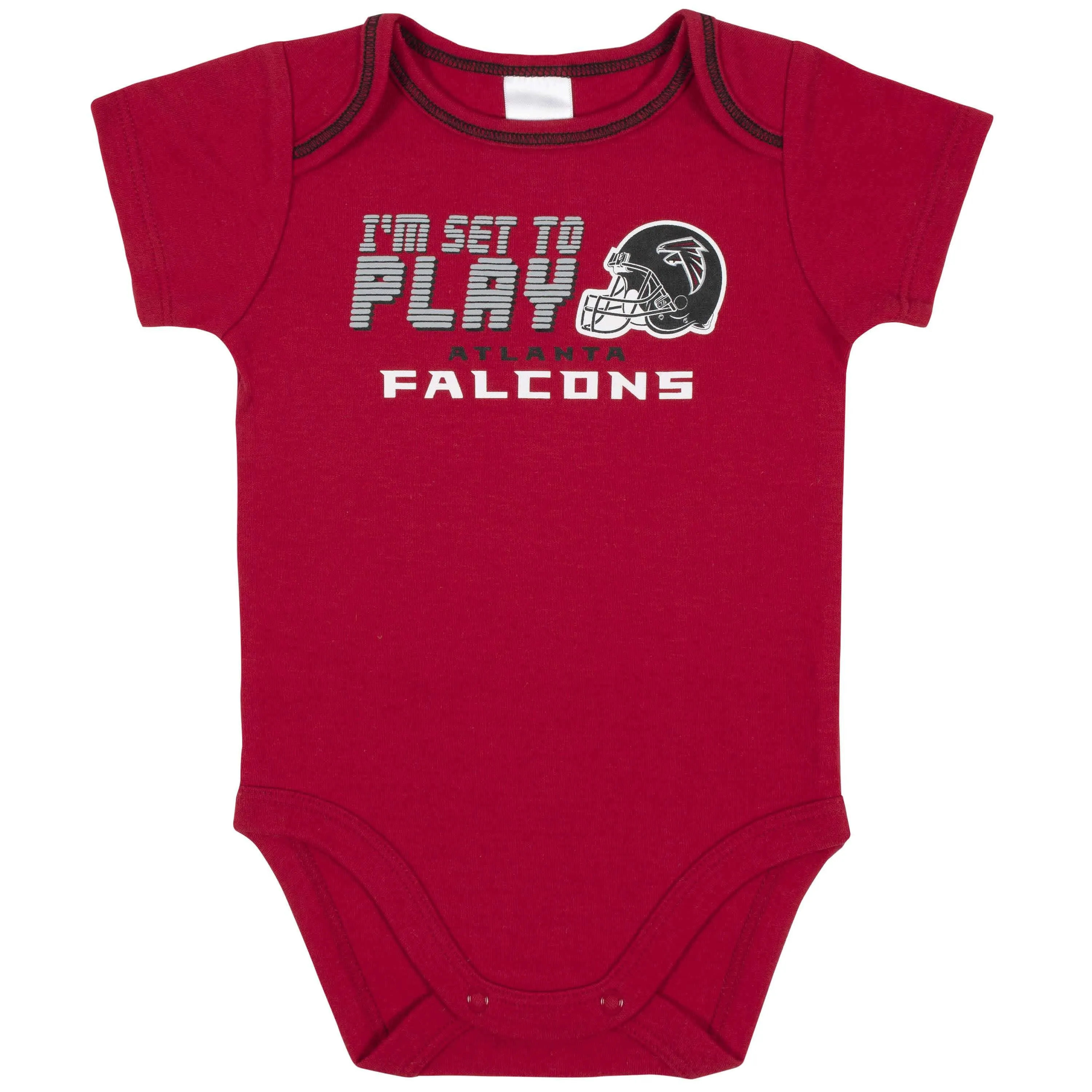 Atlanta Falcons 3-Piece Baby Boys Bodysuit, Sleep 'N Play, and Cap Set