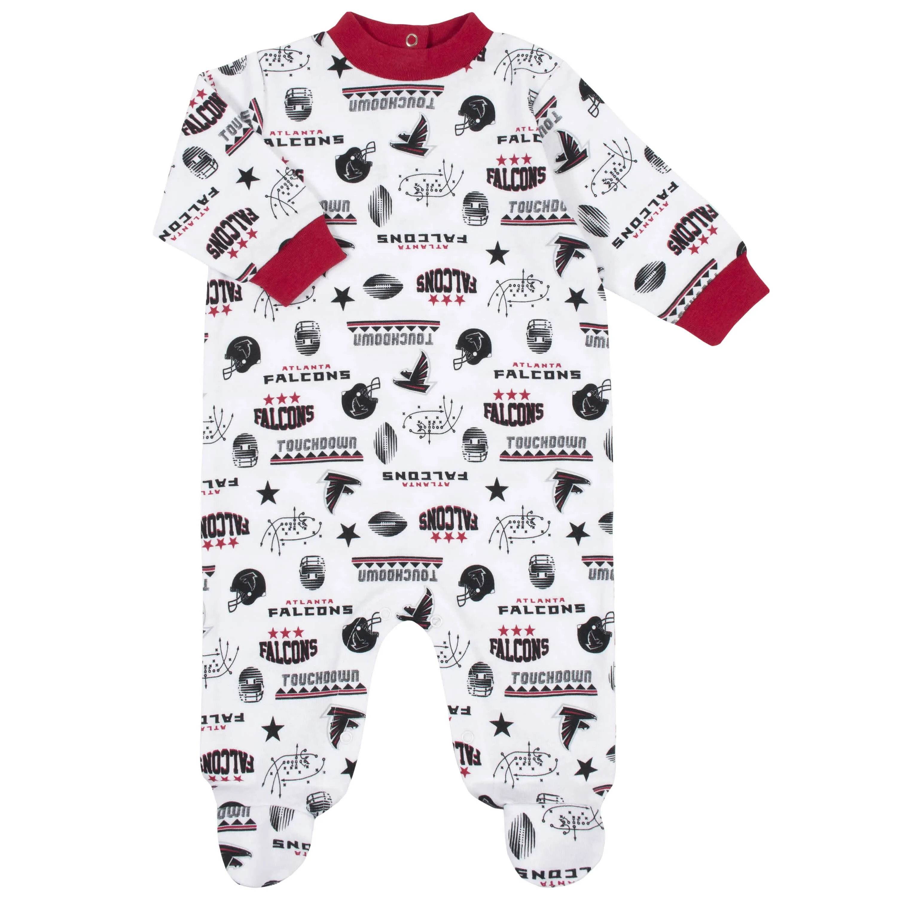 Atlanta Falcons 3-Piece Baby Boys Bodysuit, Sleep 'N Play, and Cap Set