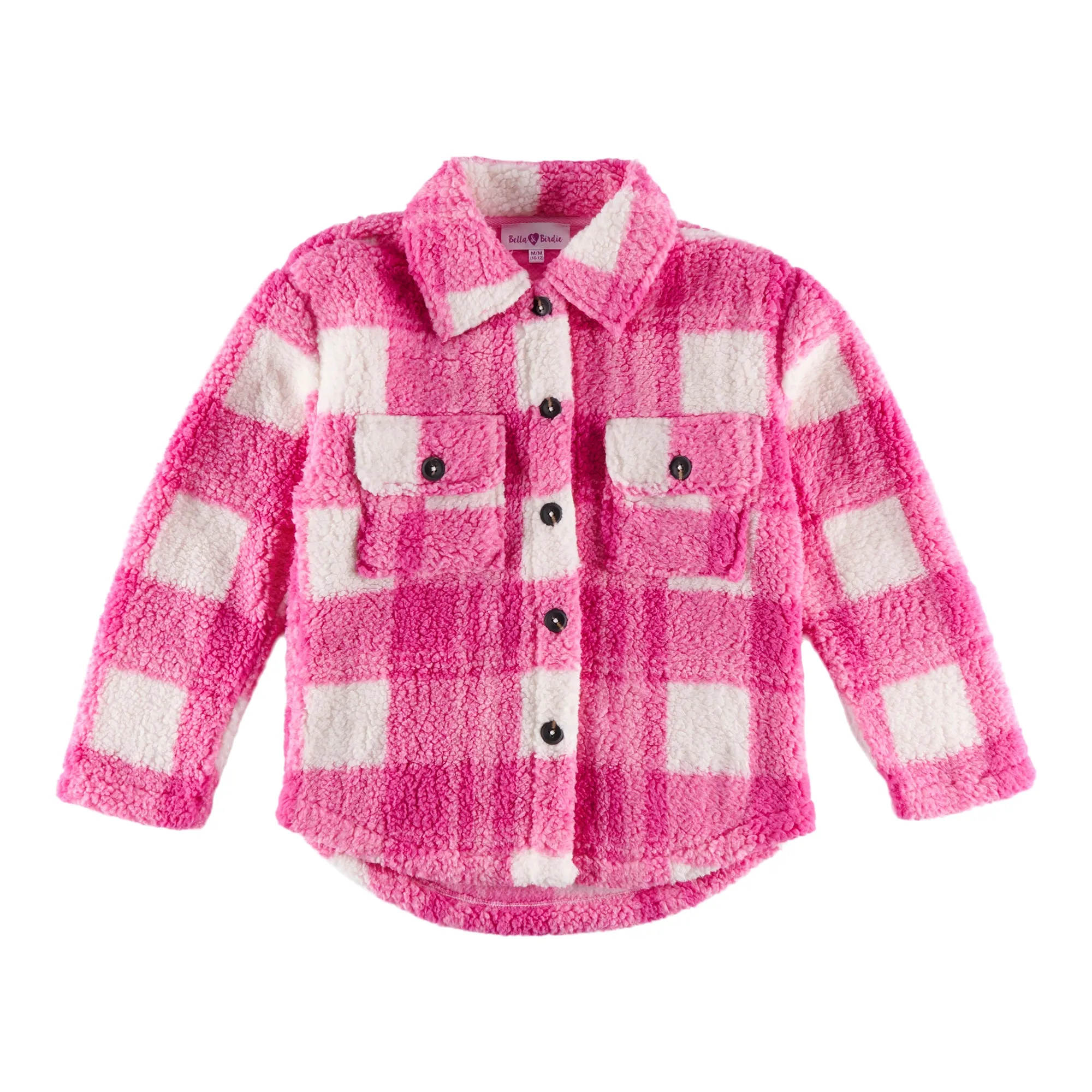 BELLA & BIRDIE Girl's Sherpa Shacket