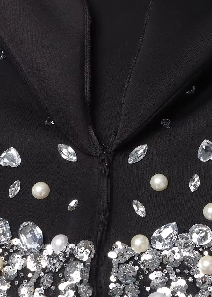 Betty Rhinestone & Sequin Decor Blazer