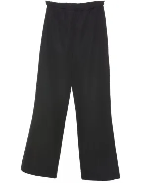 Black Straight-Fit Trousers - W22 L26