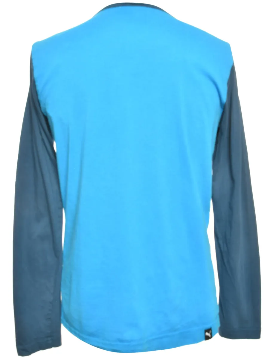 Blue Puma Printed T-shirt - L