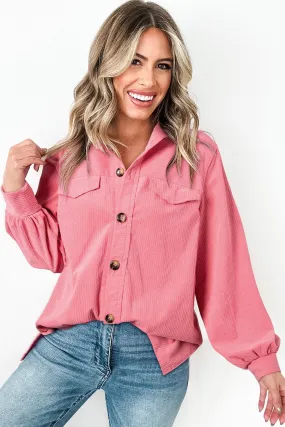 Bonbon Corduroy Button-Up Shacket