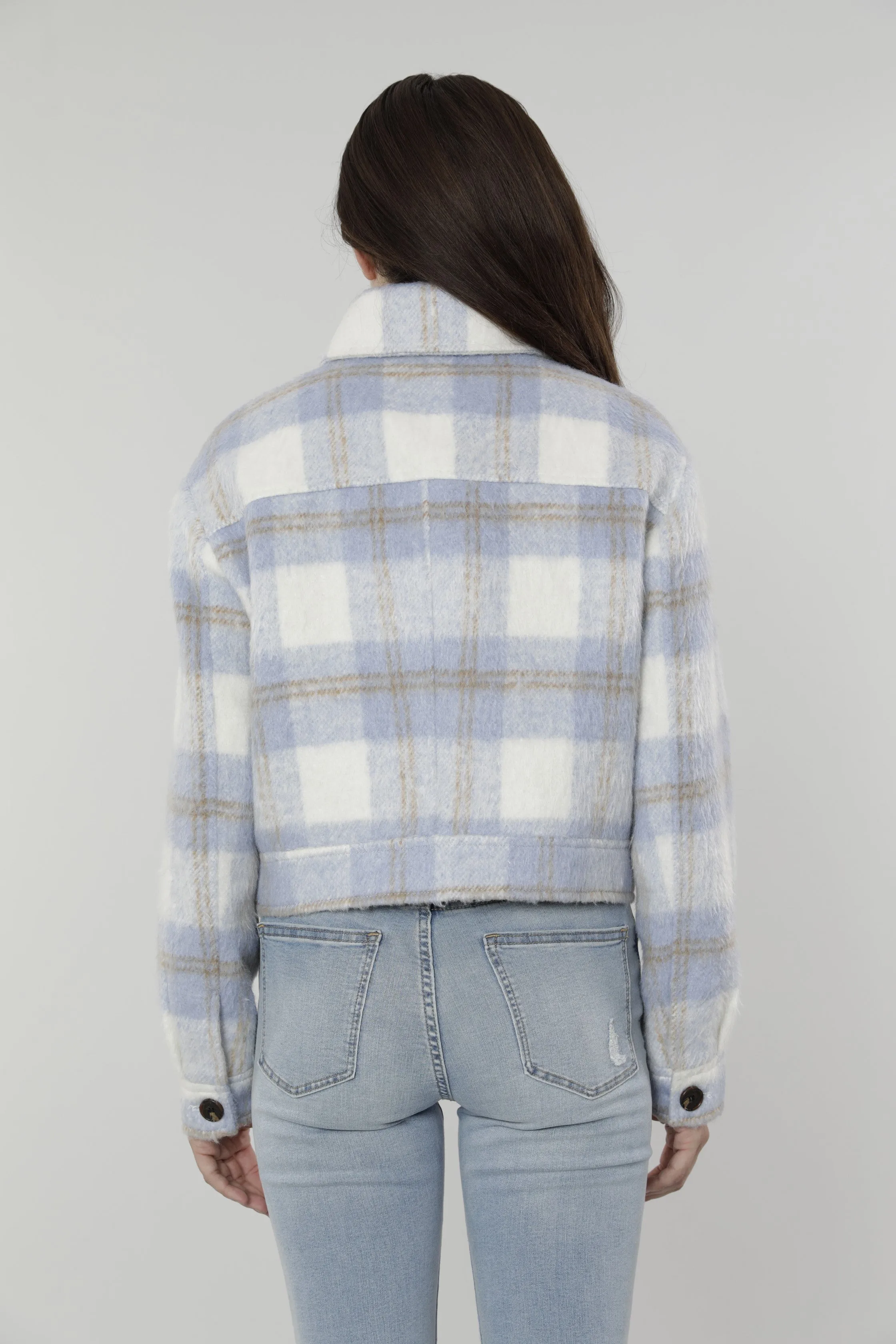 Brushed Flannel Plaid Shacket