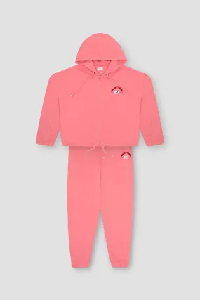 Co-Ord Tracksuit Set For Women - Mauve