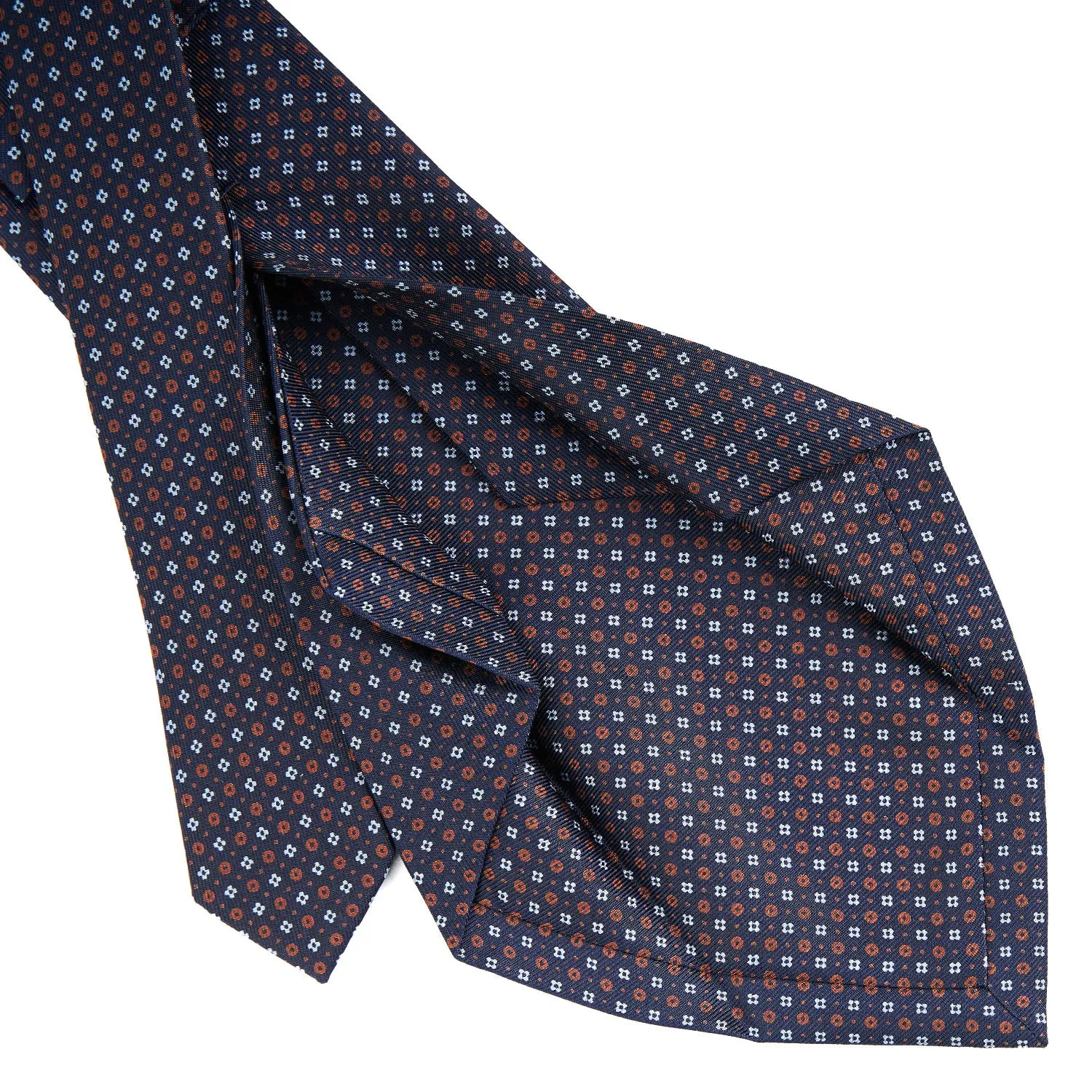 DARK BLUE 5 FOLD SARTORIAL SILK TIE