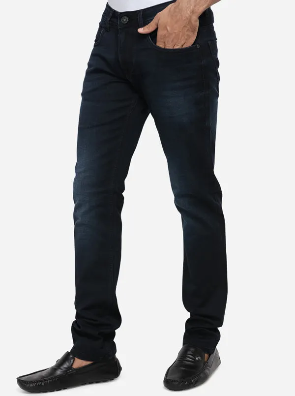 Deep Blue Washed Slim Fit Jeans | JadeBlue