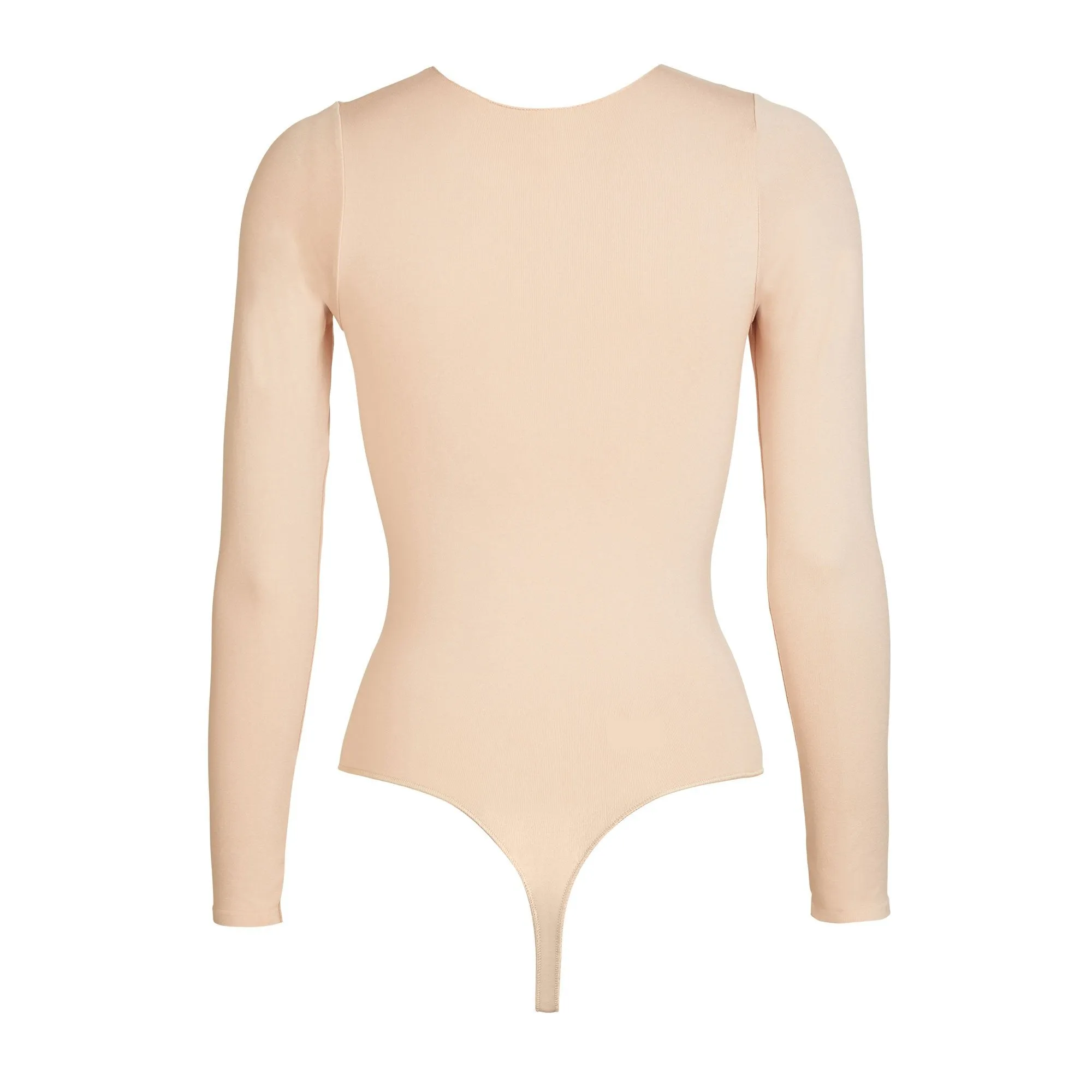 ESSENTIAL CREW NECK LONG SLEEVE BODYSUIT | SANDSTONE