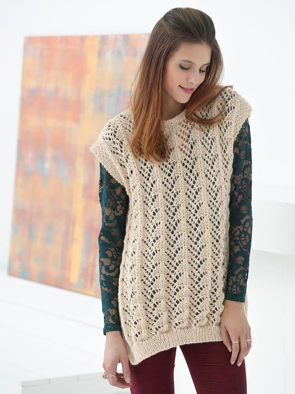 Fan Lace Tunic Pattern (Knit) - Version 2