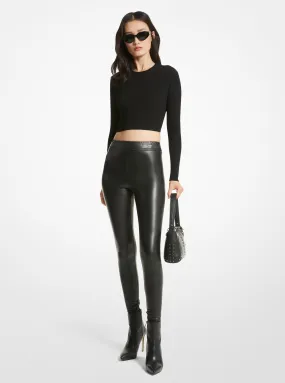 Faux Leather Legging