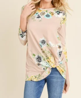 Floral Twist Tunic