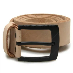 Full Grain Genuine Leather Belt Cowhide (Black Egde Rugged Buckle)