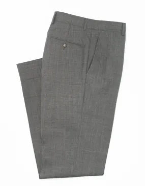 GREY TROPICAL WOOL TROUSERS