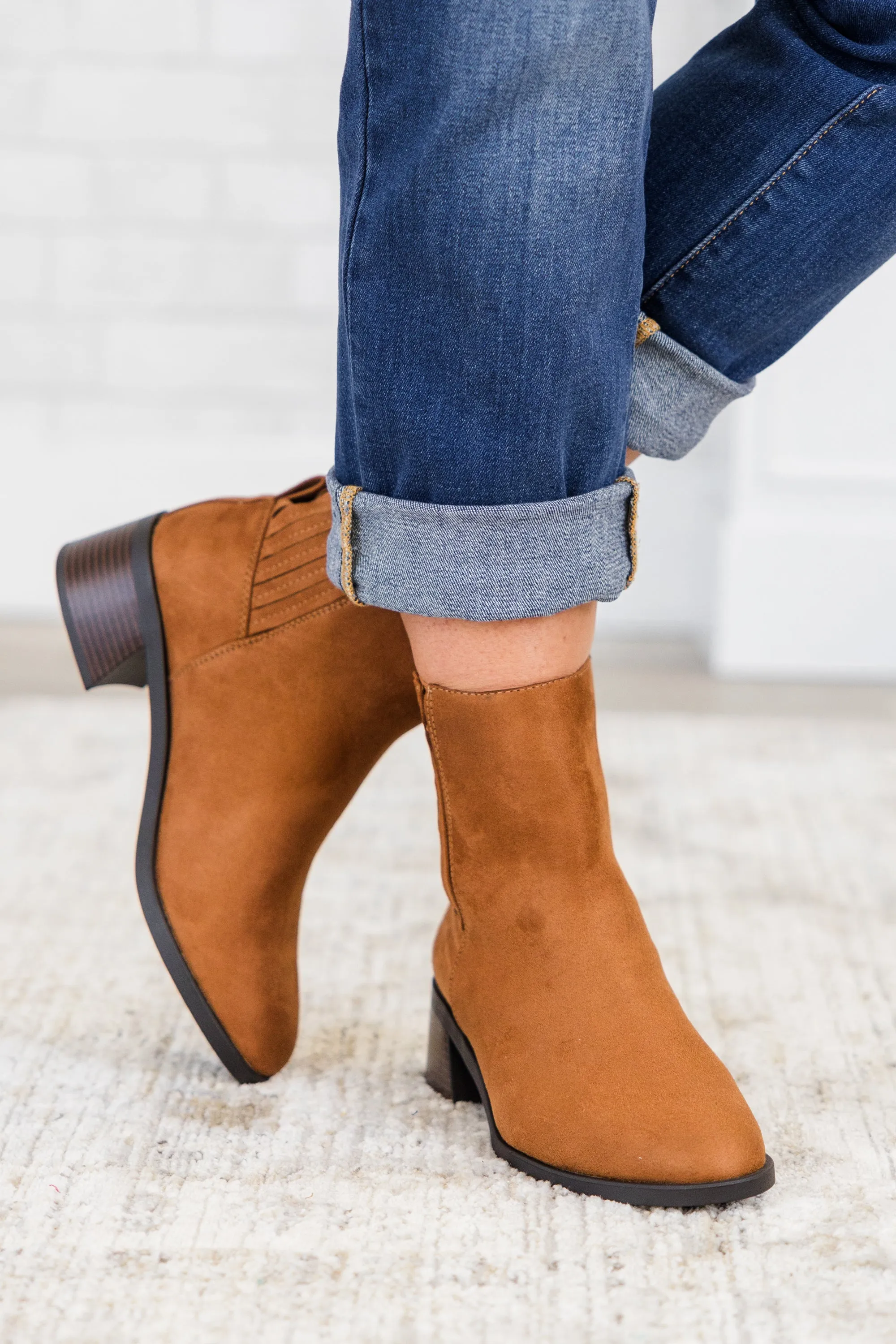 Jumping Ahead Booties, Russet