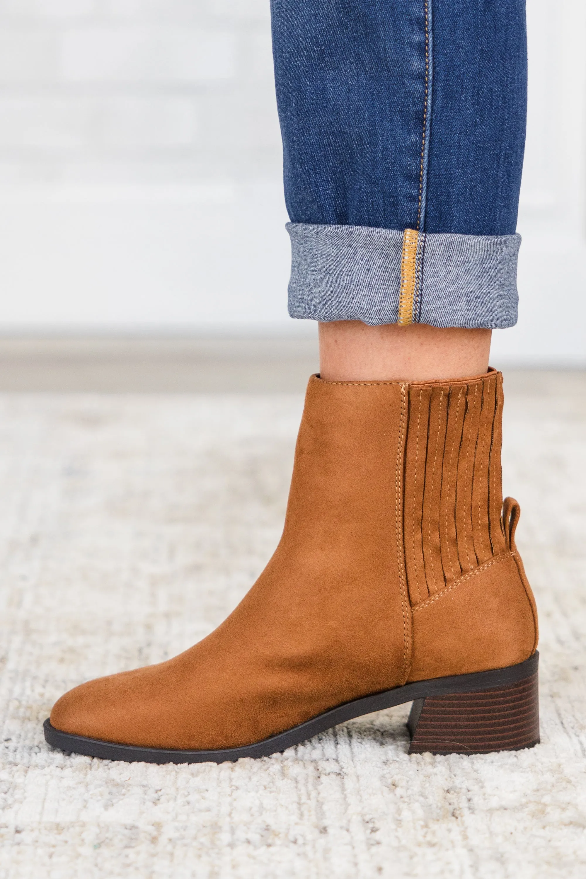 Jumping Ahead Booties, Russet