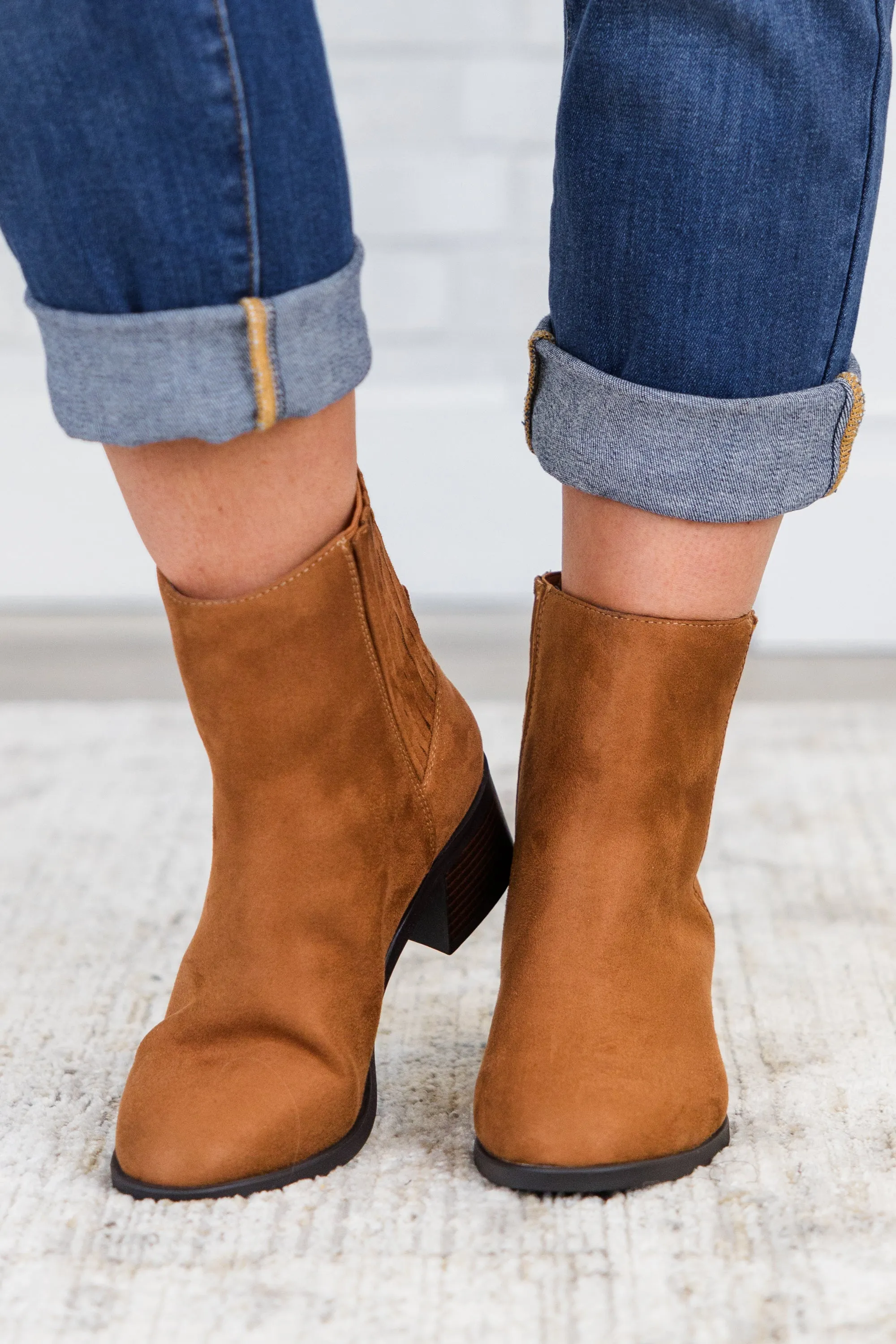 Jumping Ahead Booties, Russet