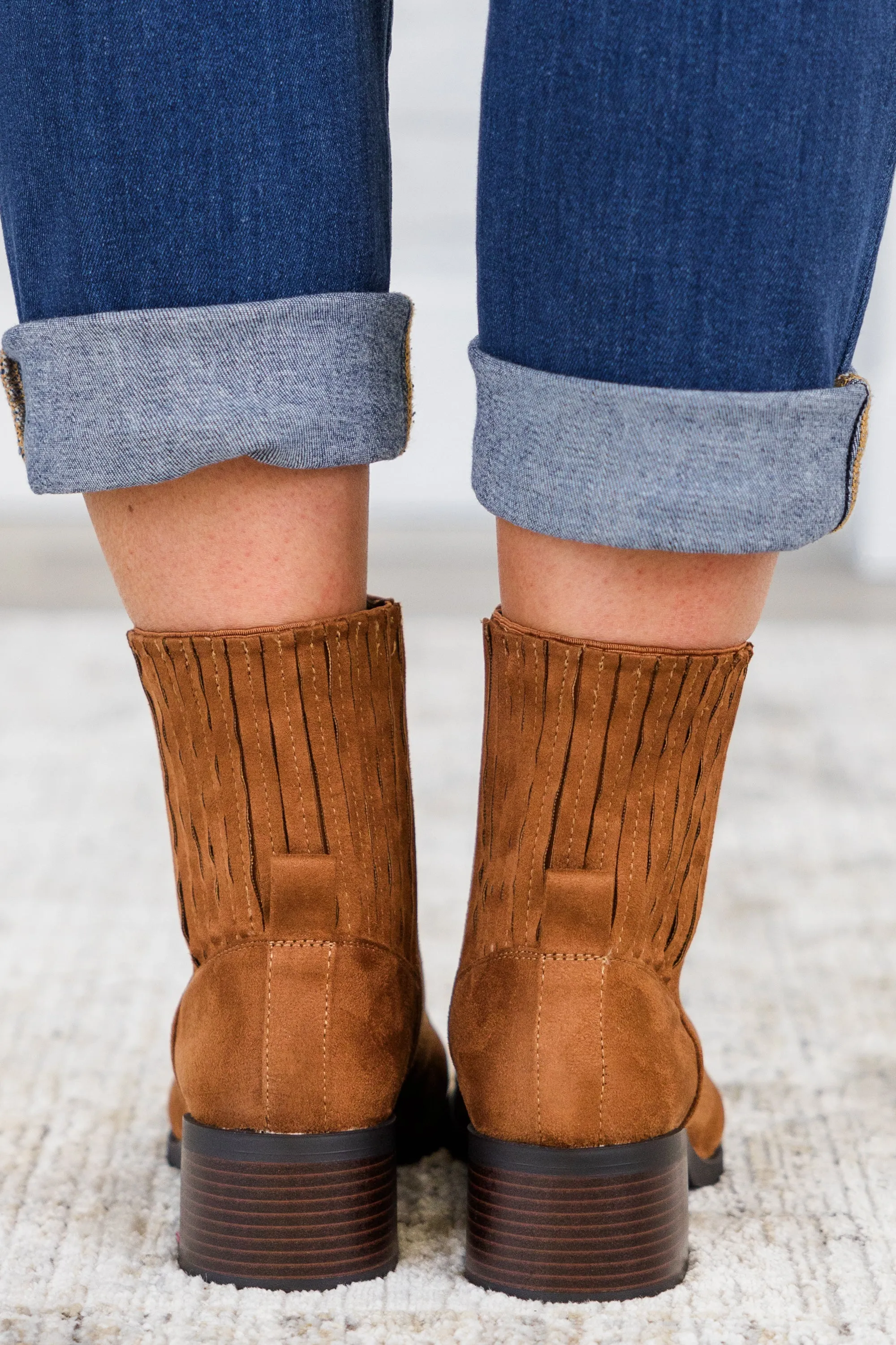 Jumping Ahead Booties, Russet