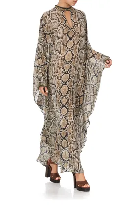 KAFTAN WITH HIGH COLLAR STAND KAKADU BOO