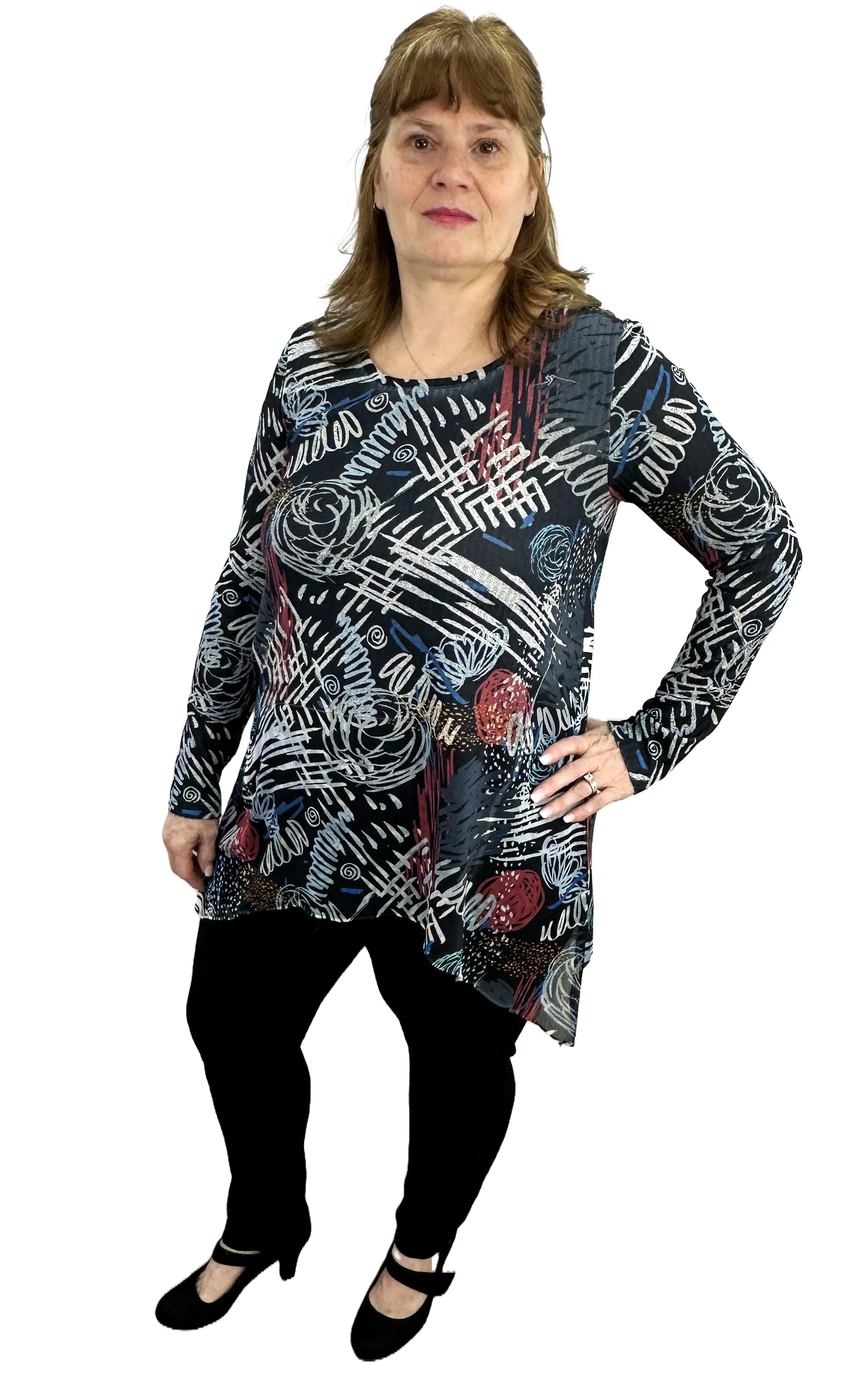 Knit Printed Tunic