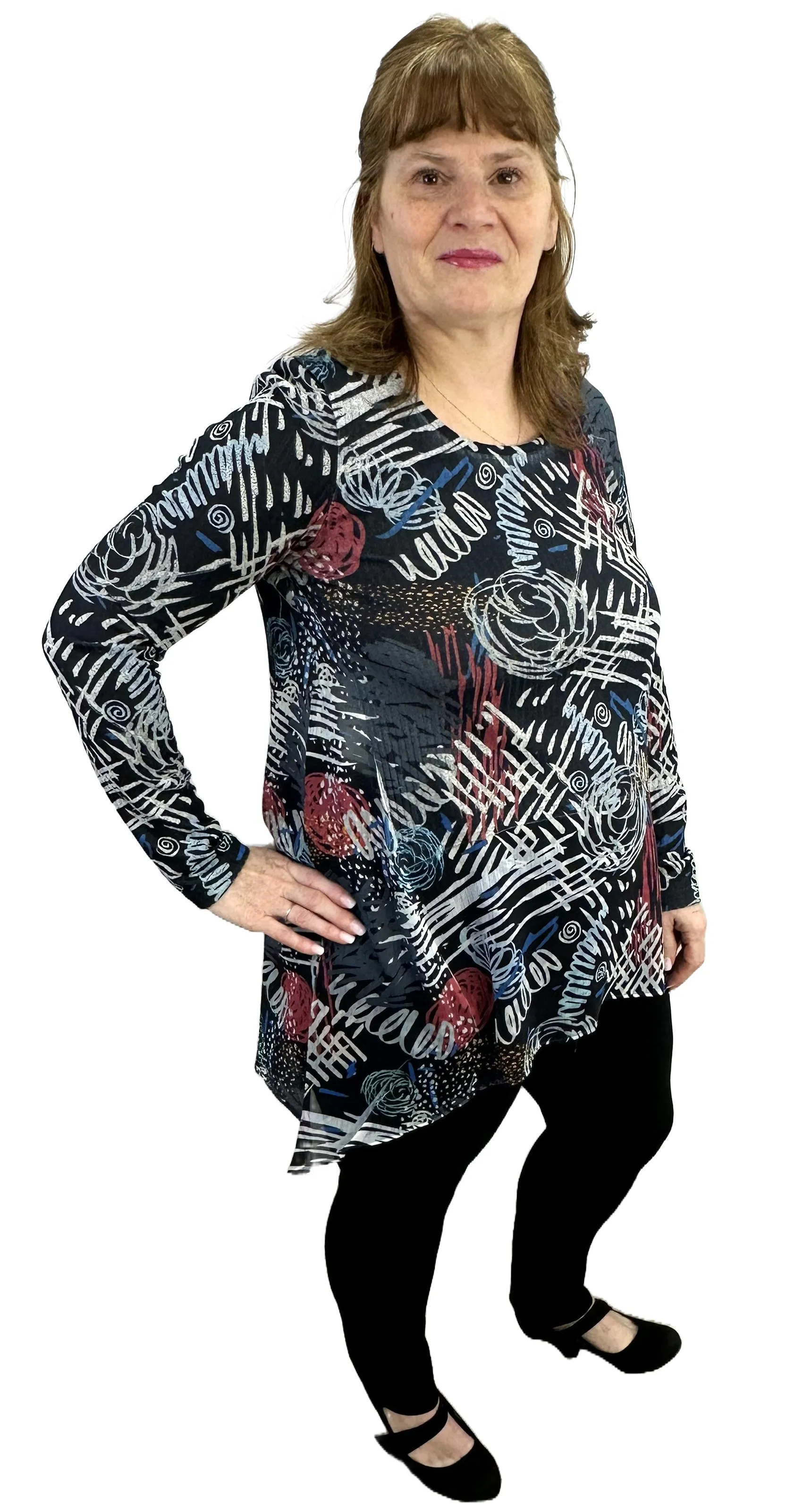 Knit Printed Tunic