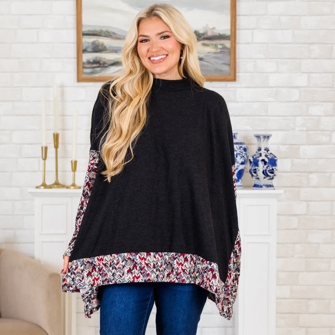 Meet Me At The Cabin Tunic, Black