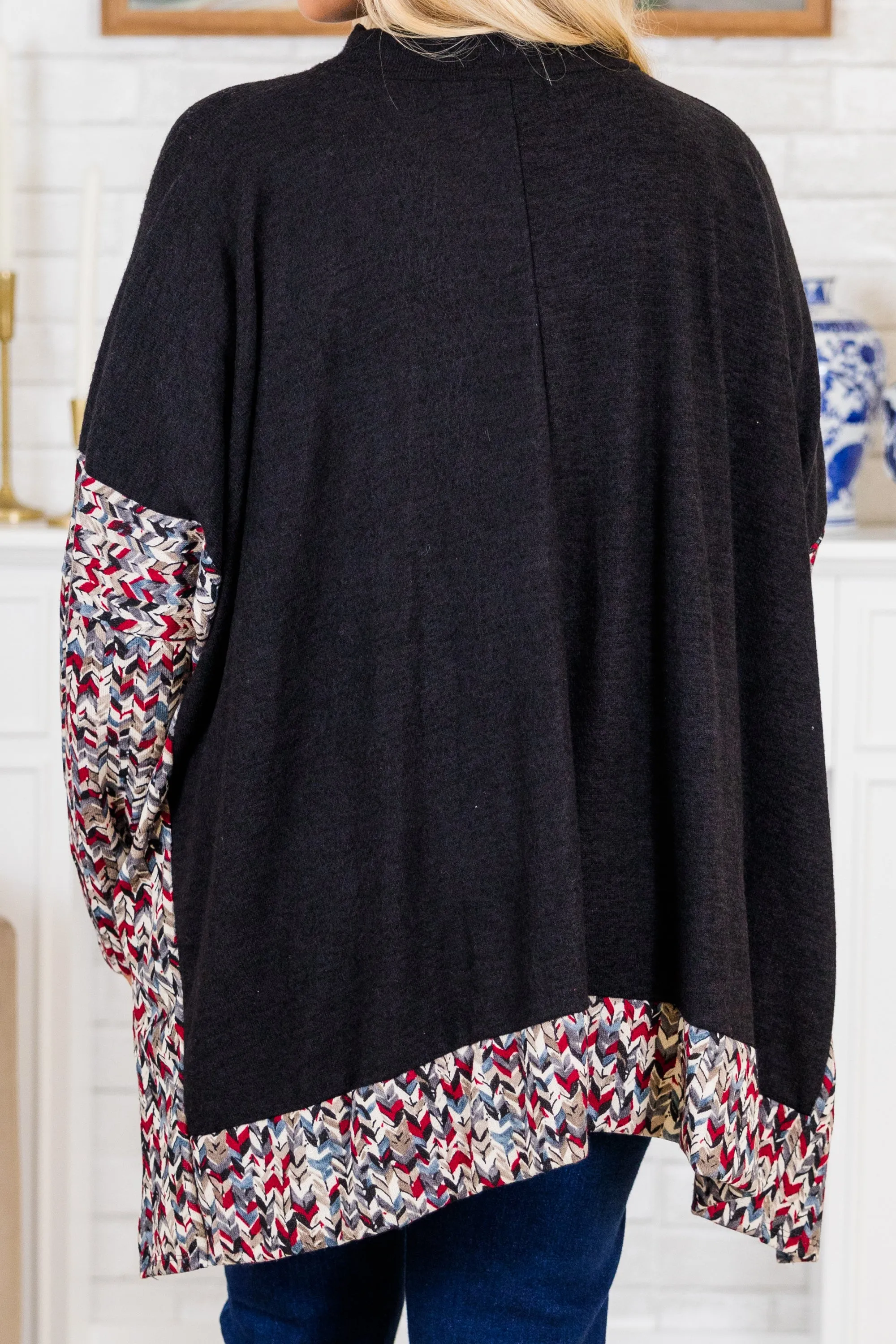 Meet Me At The Cabin Tunic, Black