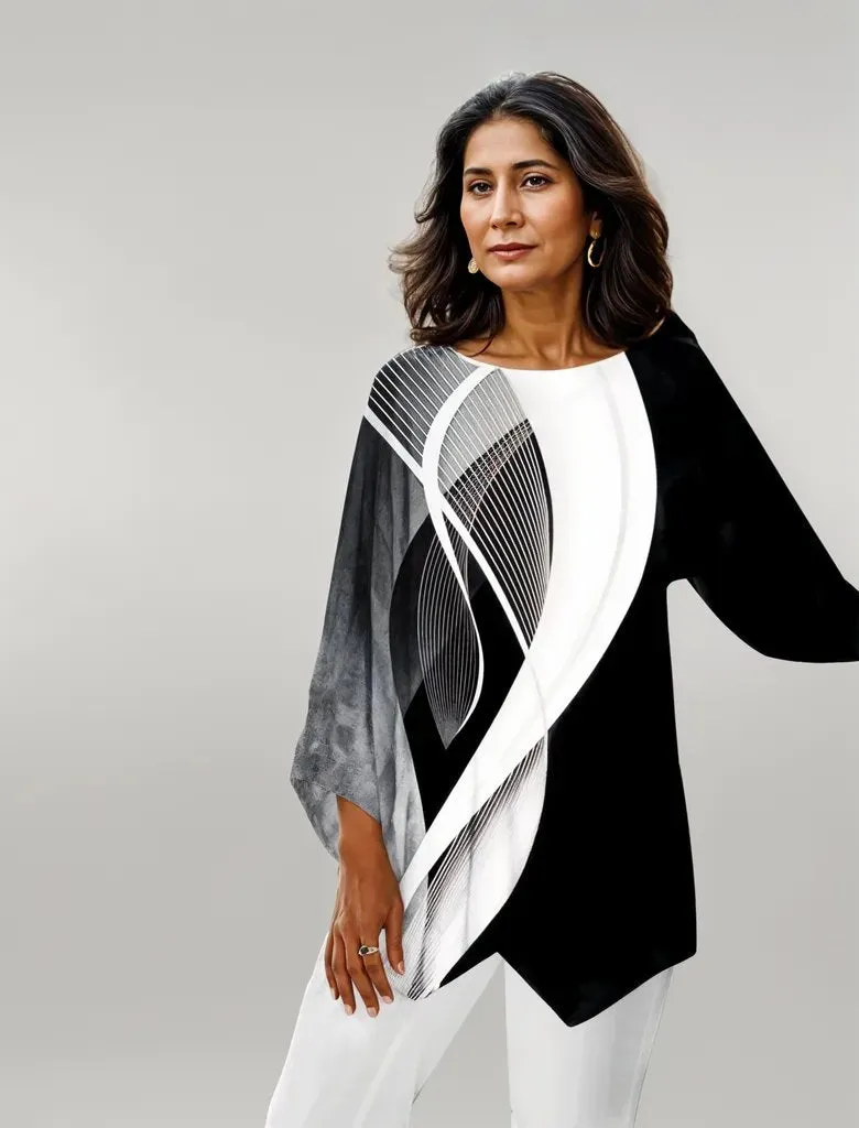 Megan | Modern tunic with long sleeves