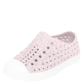 Native Kid's Jefferson Bling Sneaker - Milk Pink/Shell White 13100112-6805