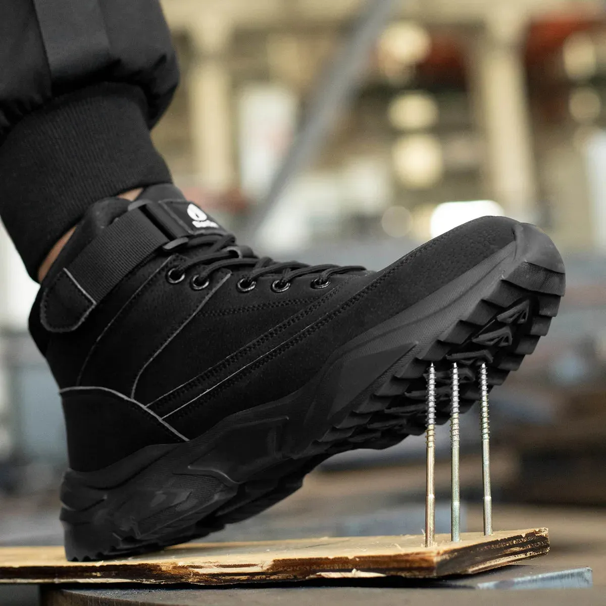 New Safety Shoes Men Boots High Top Work Sneakers Steel Toe Cap Anti-smash Puncture-Proof work Boots Indestructible Shoes