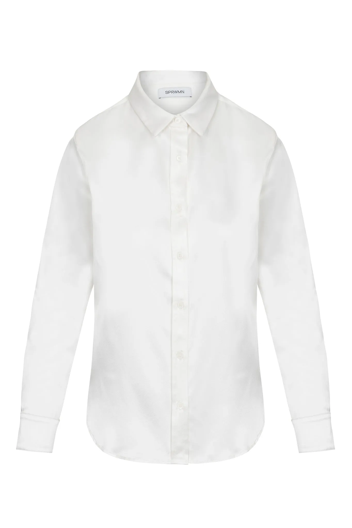 Pearl Silk Fitted Button Down