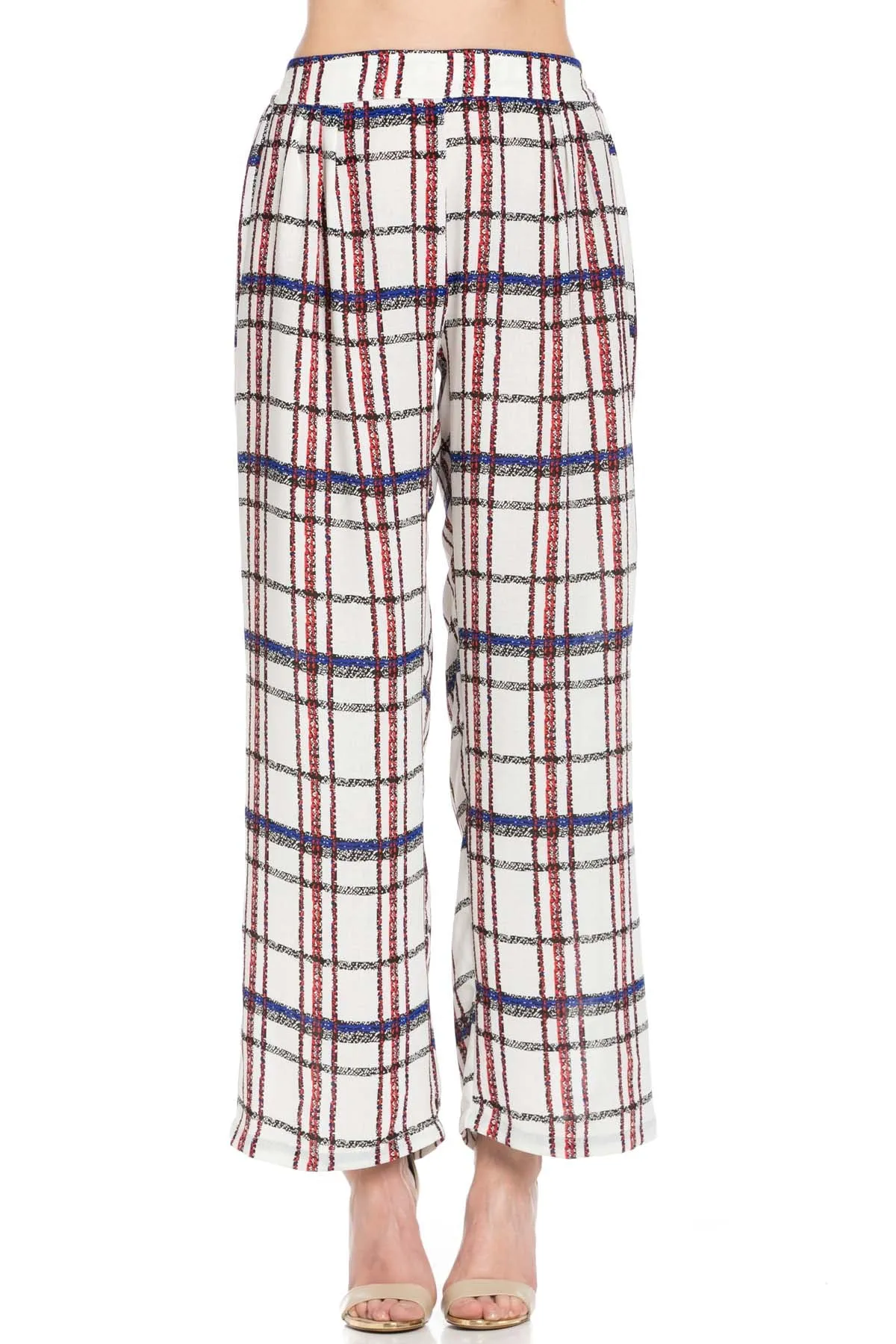 Plaid Easy Breezy Trousers Women