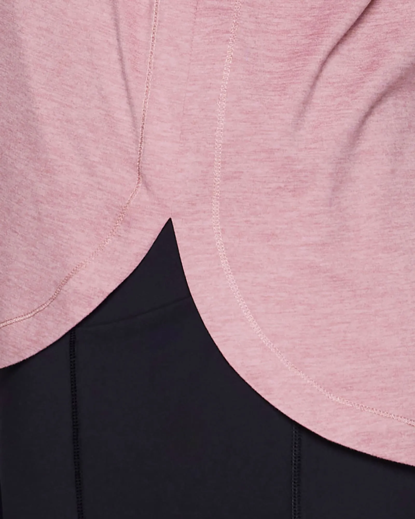 Plus Studio Practice Long Sleeve Tunic Tee | Light Pink