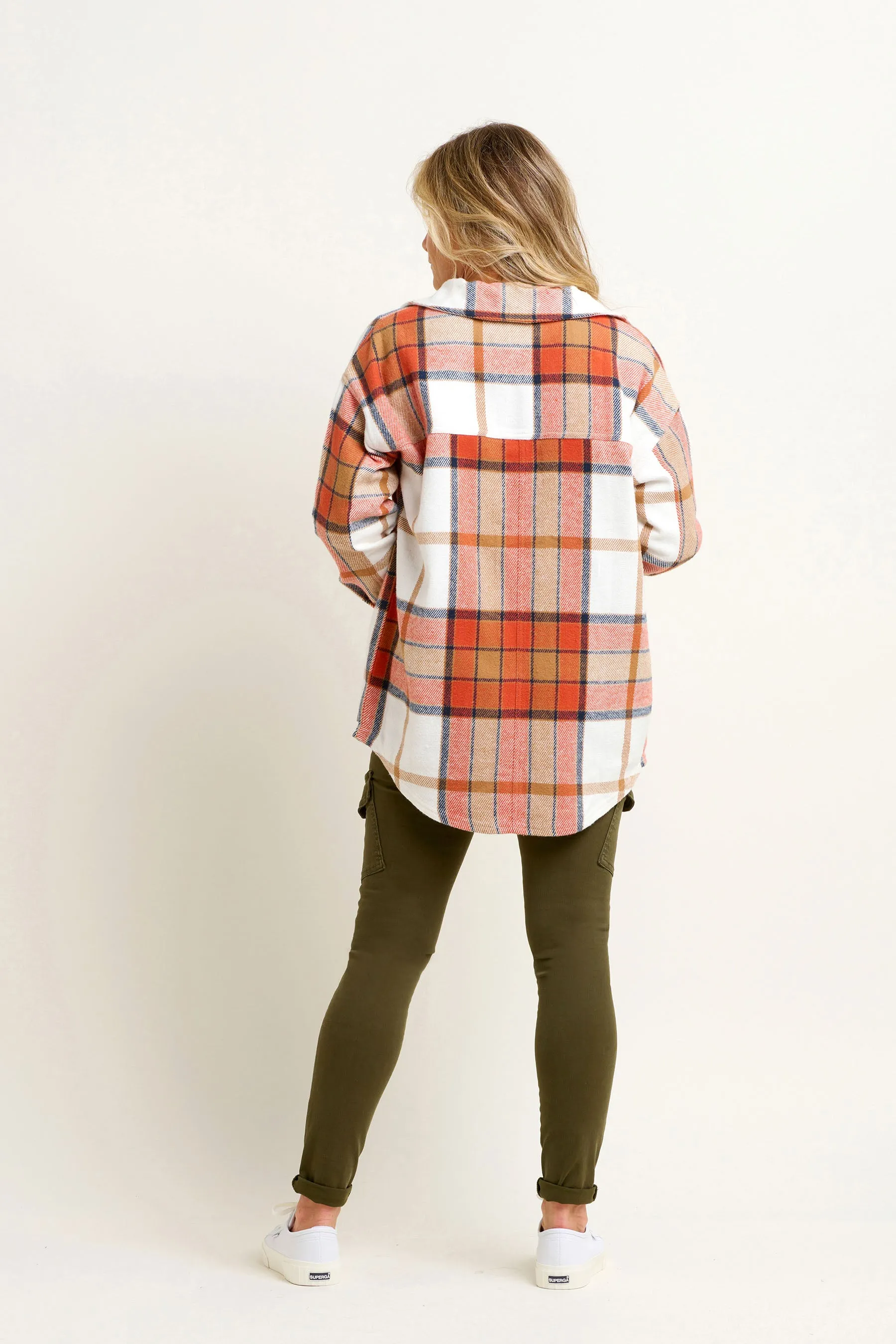 Pumpkin Flannel Shacket