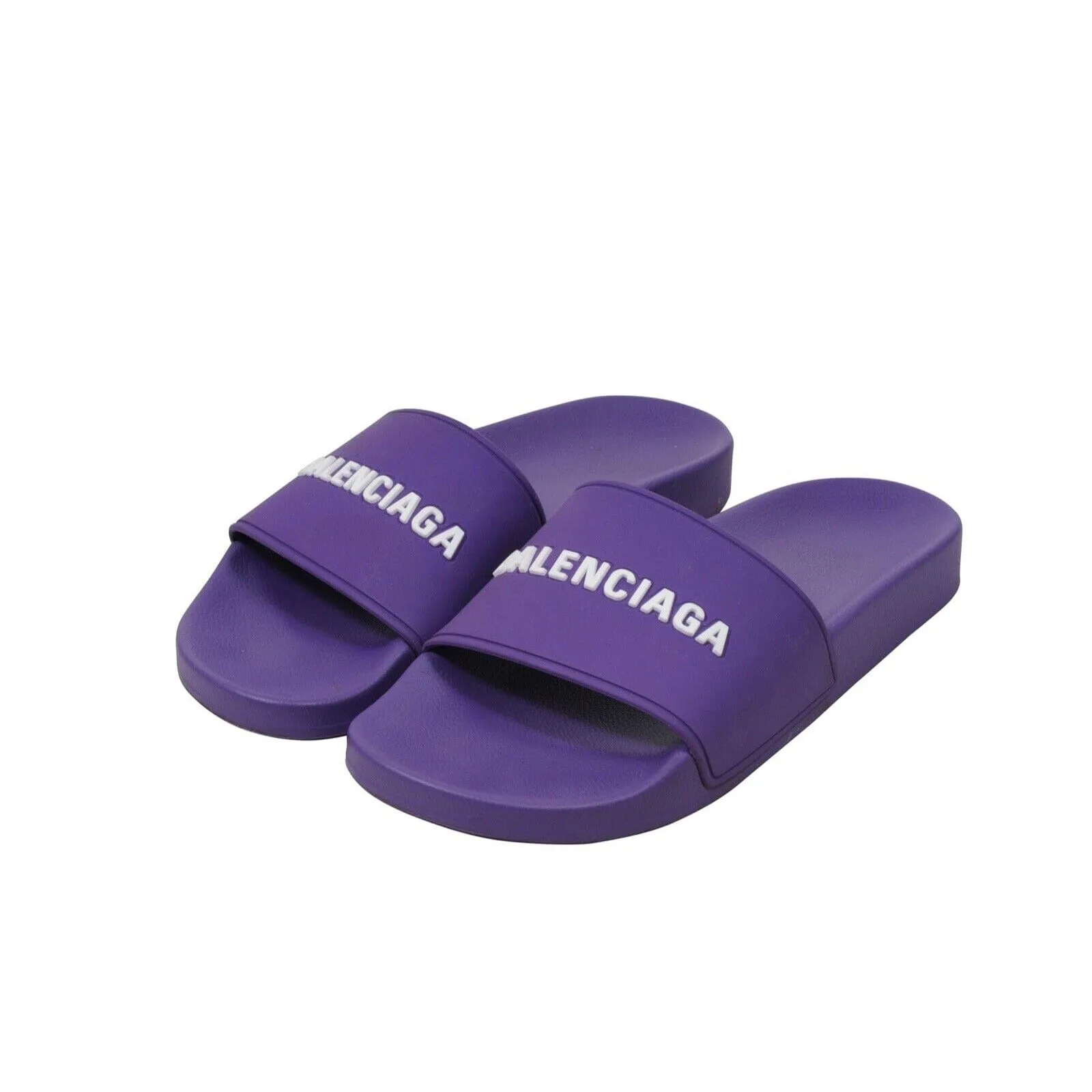 Purple Rubber Flip Flops Pool Sandals