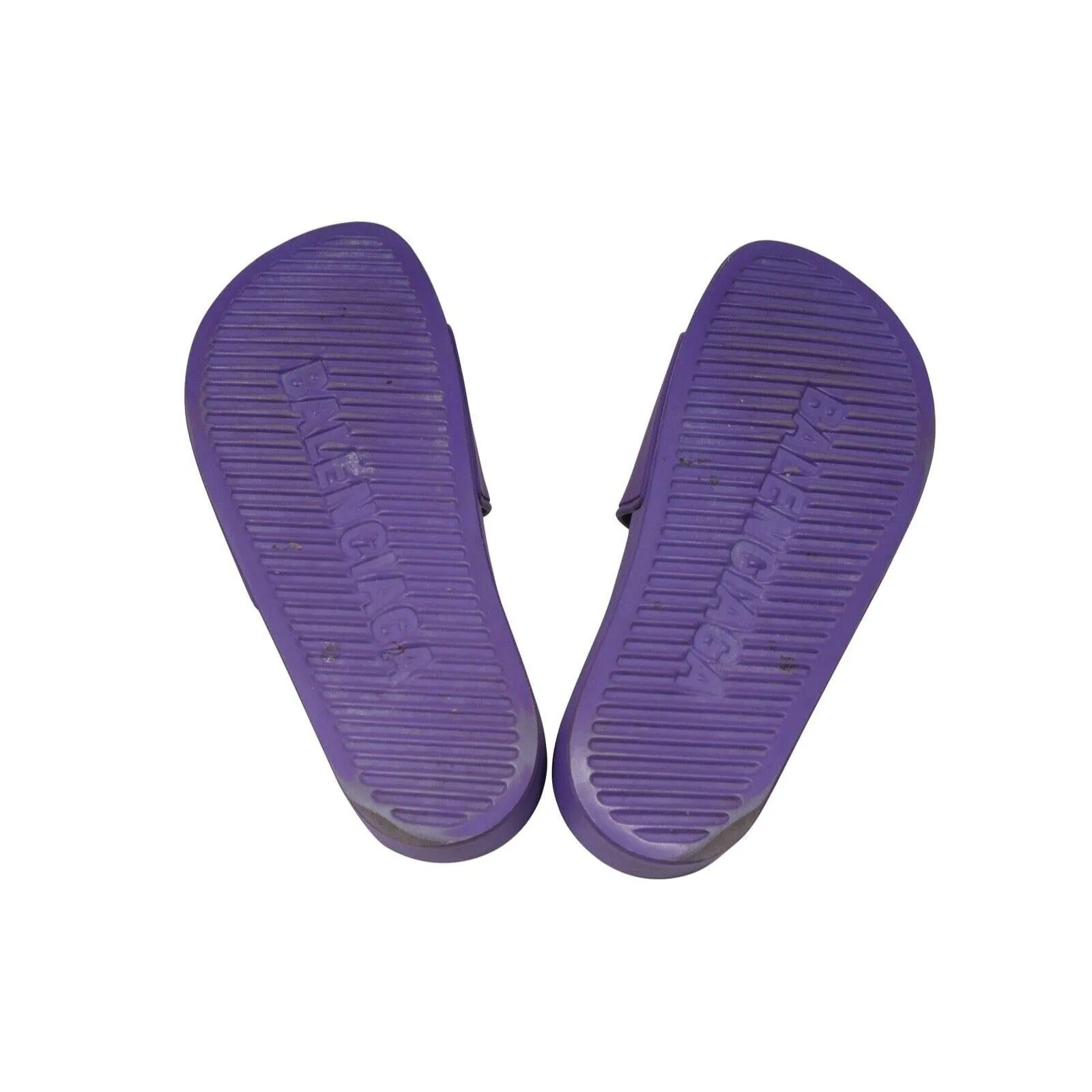 Purple Rubber Flip Flops Pool Sandals