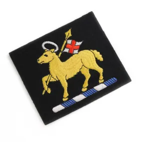 QUEENS ROYAL REGIMENT CLOTH BLAZER BADGE