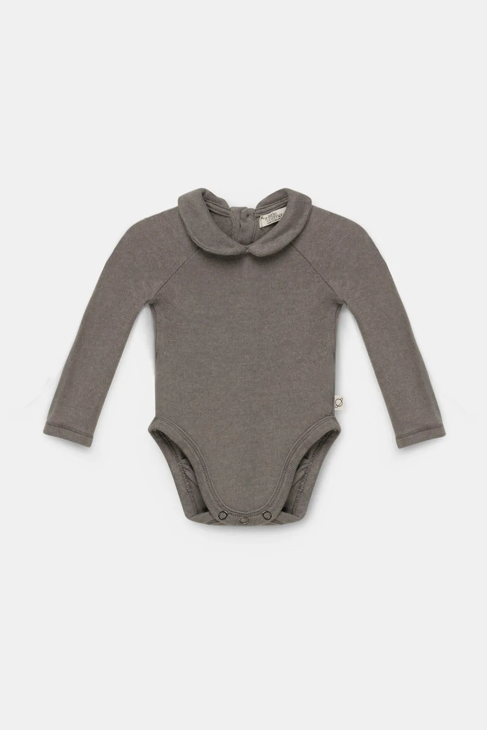 Recycled collared baby bodysuit