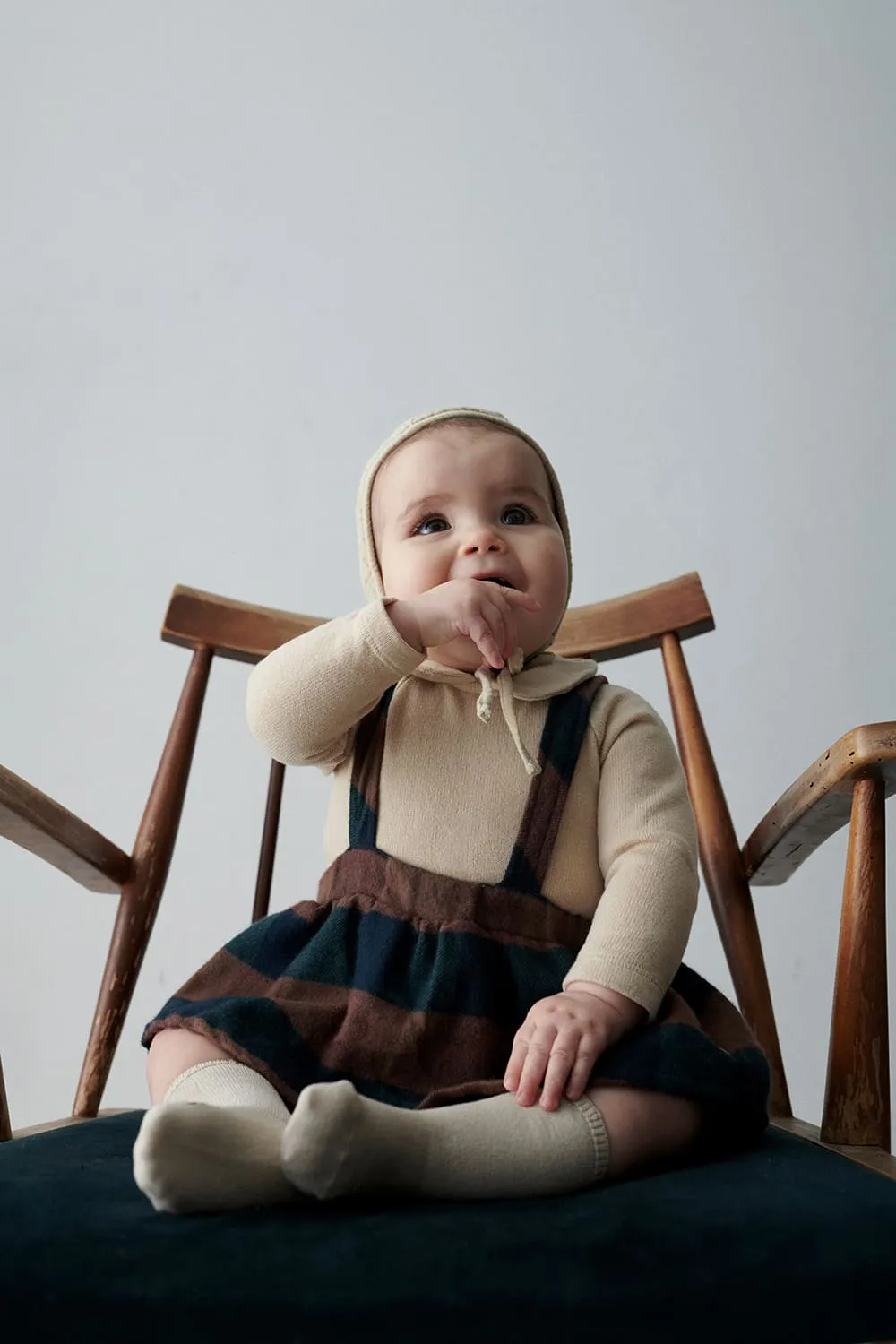 Recycled collared baby bodysuit