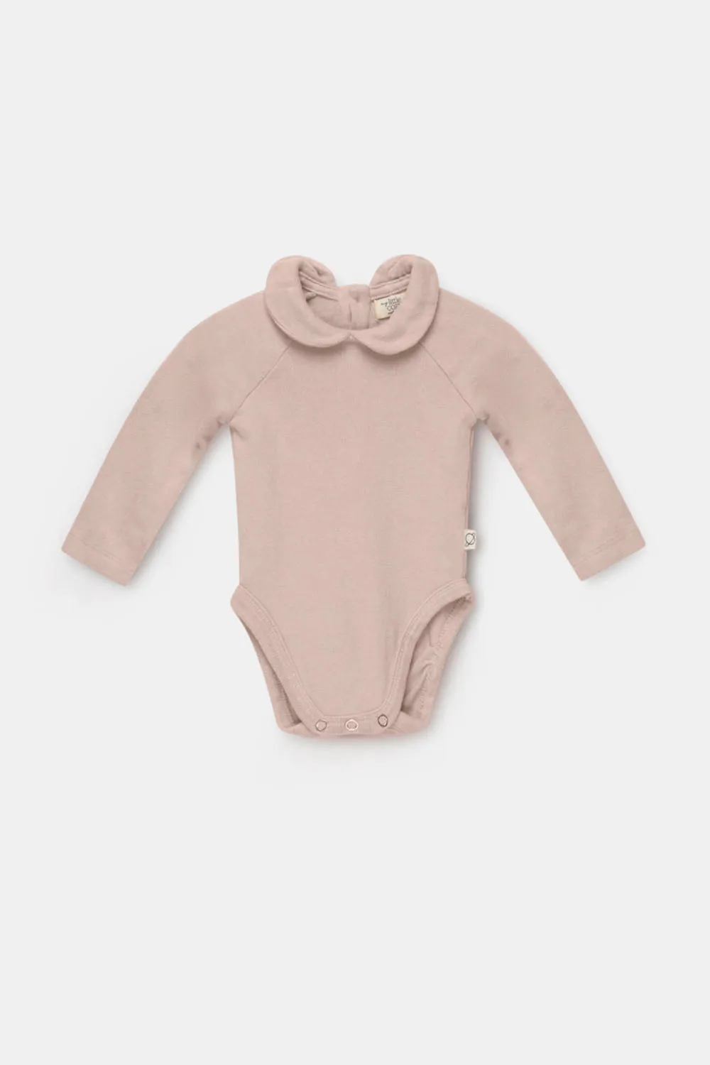 Recycled collared baby bodysuit