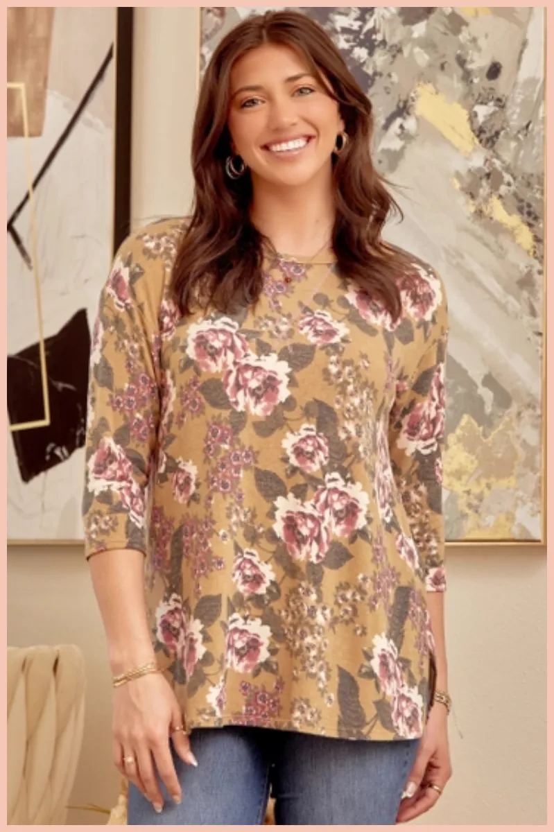 Relaxed Fit Floral Tunic