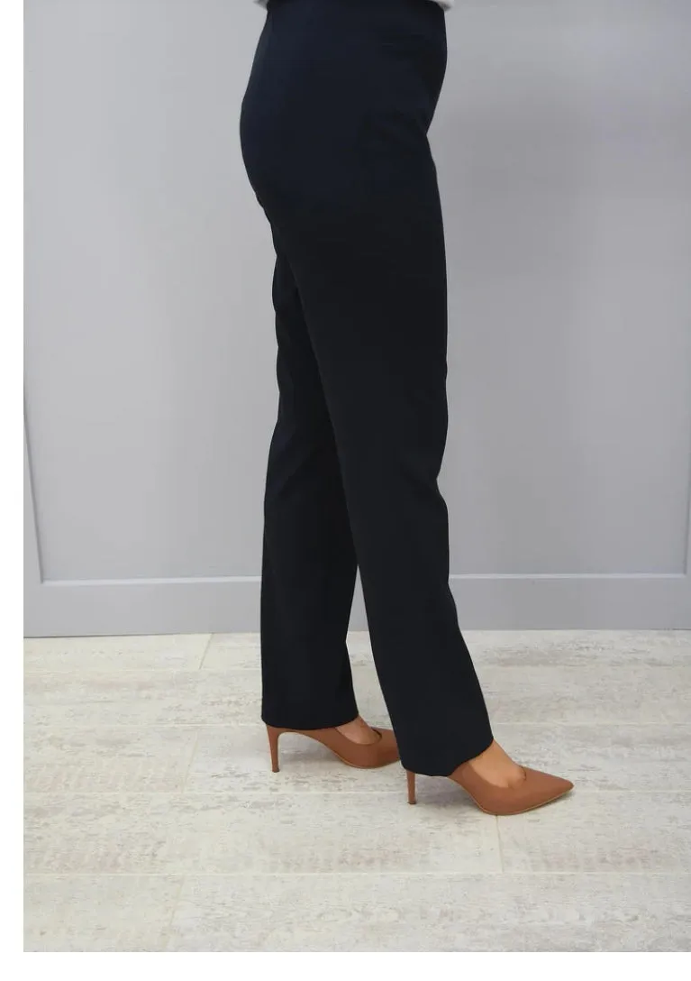 Robell Jacklyn Full Length Classic Trousers Black Or Navy 51408 5869