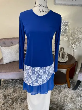 Royal Blue w/Lace Tunic