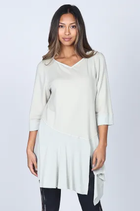 Seashell Baby French Terry V Neck Tunic