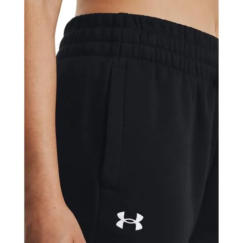 Under Armour Womens Rival Fleece Joggers, (001) Black / / White, Small