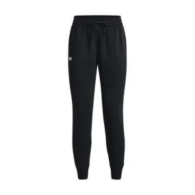 Under Armour Womens Rival Fleece Joggers, (001) Black / / White, Small